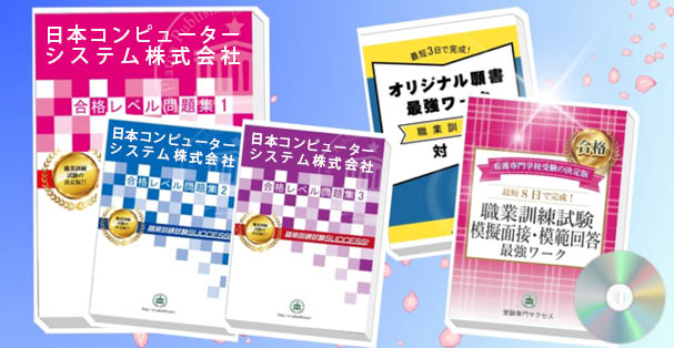 日本コンピューターシステム株式会社・受験合格セット(4冊)+模擬面接